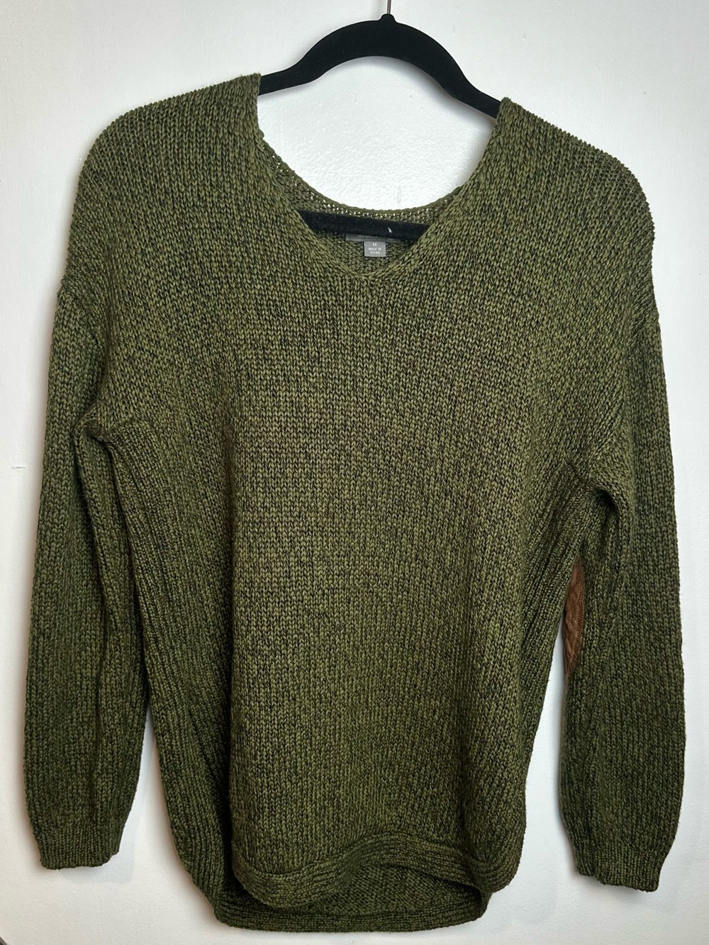 Olive Green Women's Crewneck Sweater
